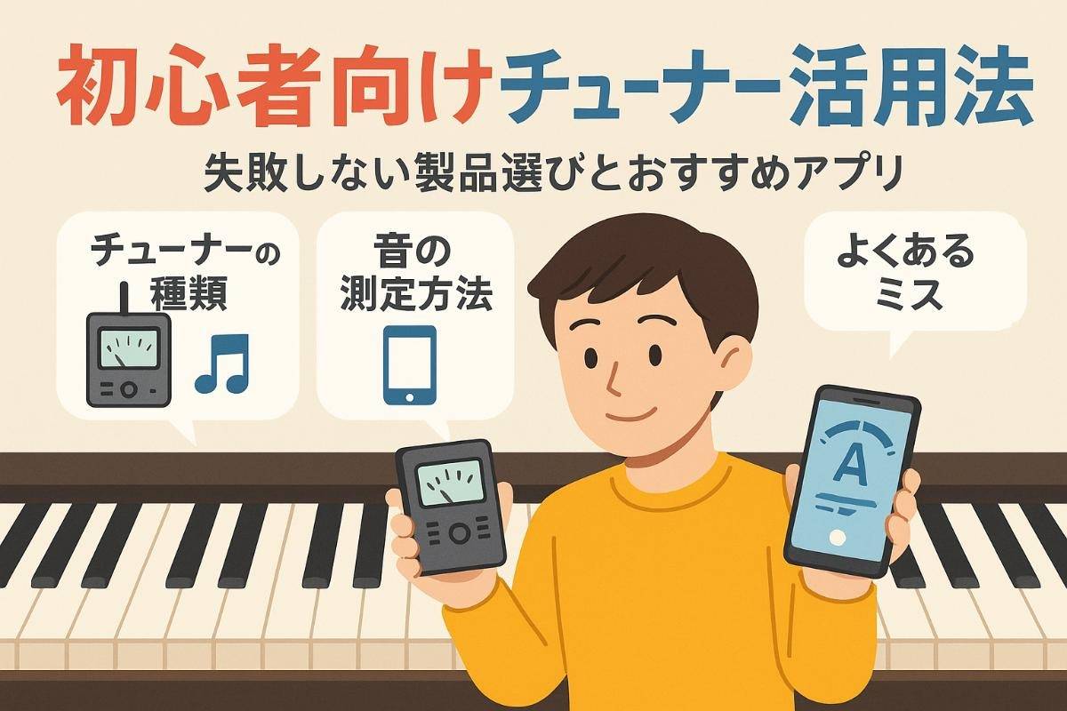 ピアノ調律チューナーの選び方や使い方！初心者が失敗しない製品とアプリ活用法