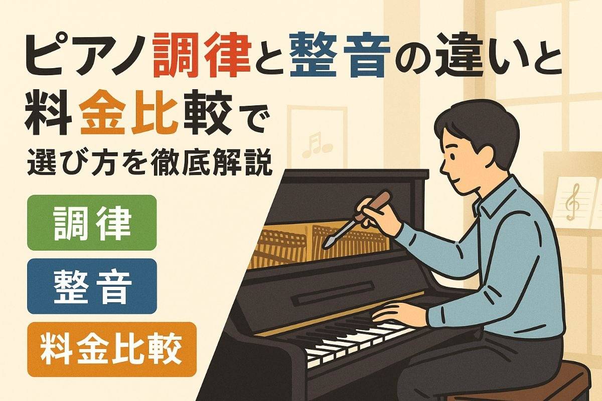 ピアノ調律と整音の違いと料金比較で失敗しないメンテナンスの選び方