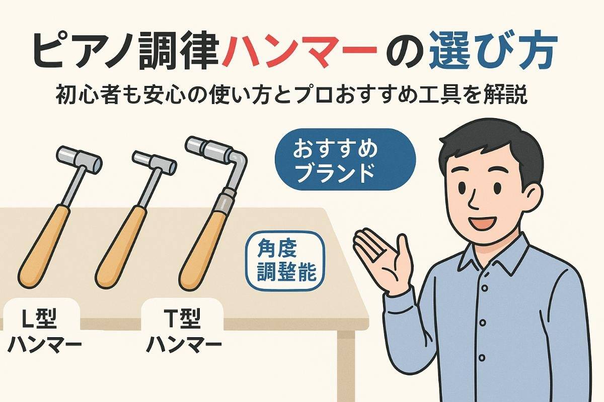 ピアノ調律に使うハンマーの種類と選び方徹底比較！