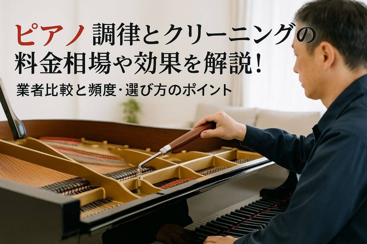 ピアノ調律とクリーニングの料金相場や効果を解説！