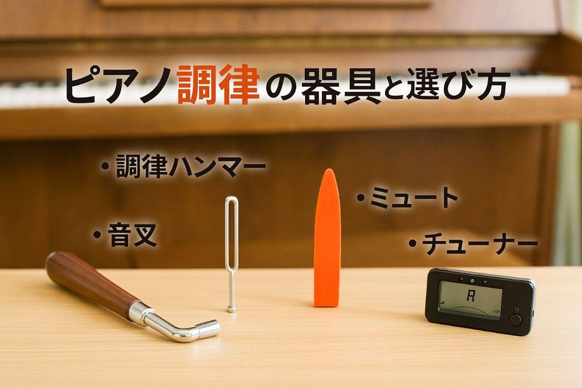 ピアノ調律に使う器具の選び方と種類一覧・基礎知識から費用相場までわかるガイド