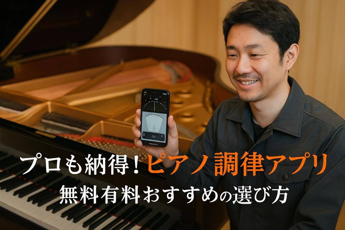プロも納得！ピアノ調律アプリ、無料有料おすすめの選び方