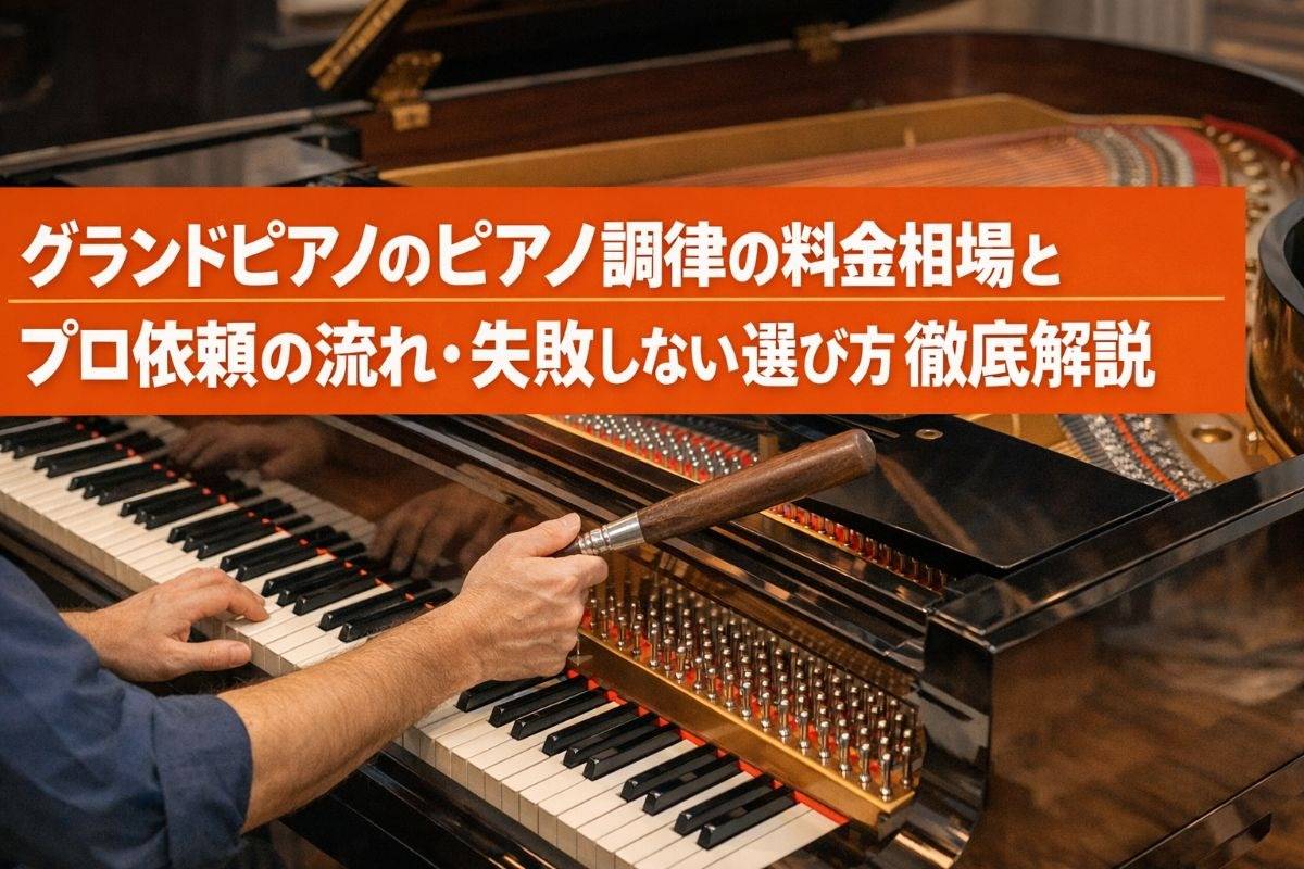 グランドピアノのピアノ調律の料金相場とプロ依頼の流れ・失敗しない選び方徹底解説