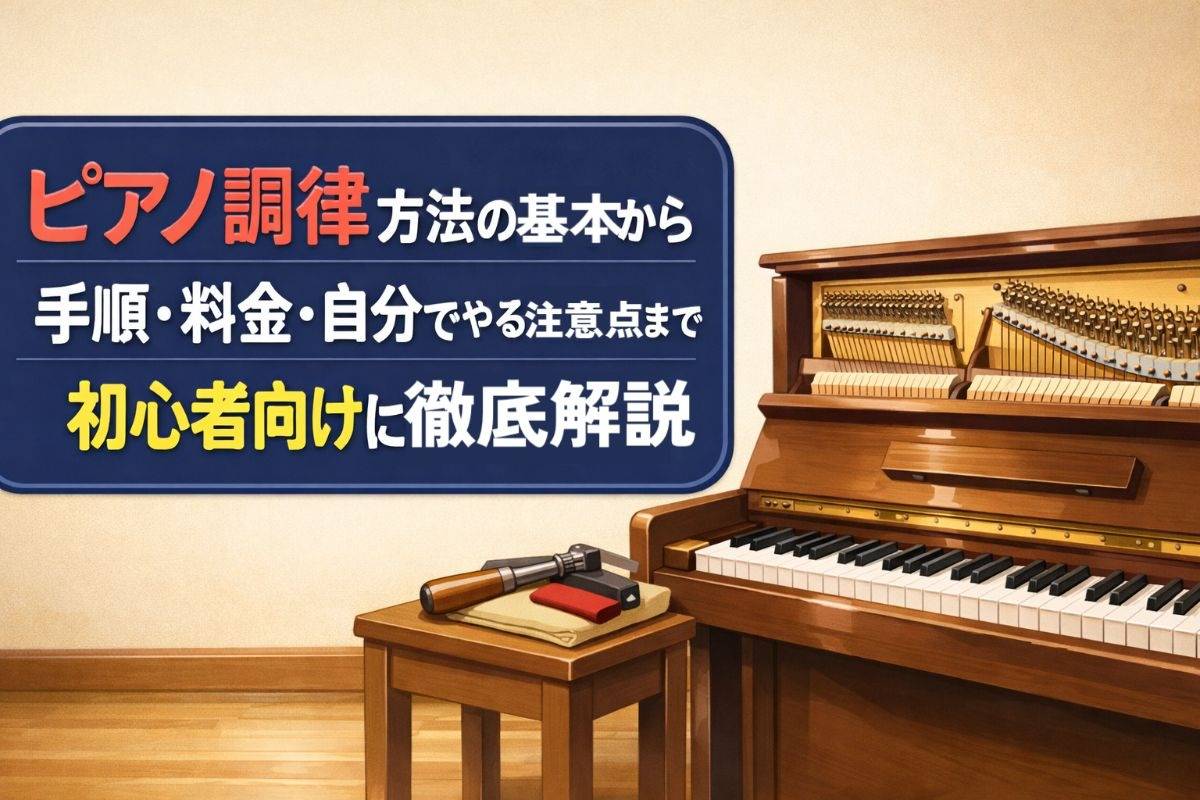 ピアノ調律方法の基本から手順・料金・自分でやる注意点まで初心者向けに徹底解説