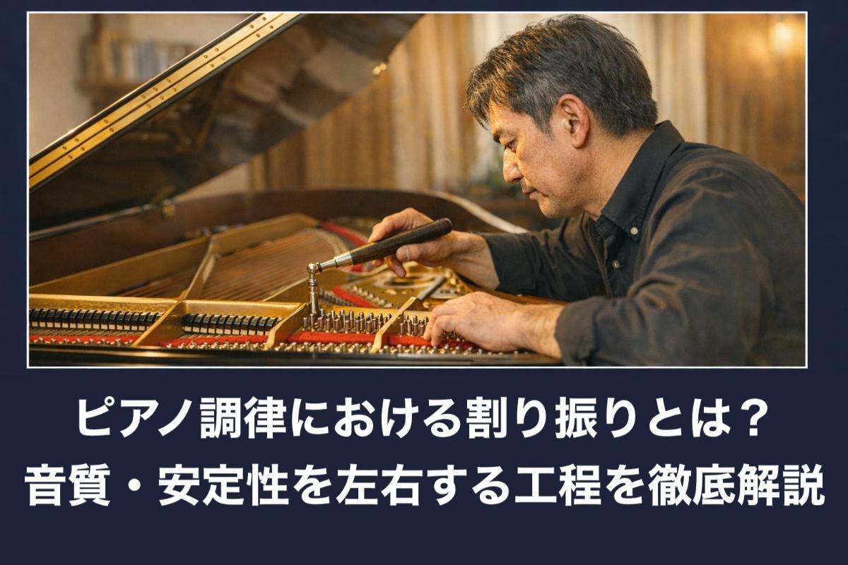ピアノ調律における割り振りとは？音質・安定性を左右する工程を徹底解説