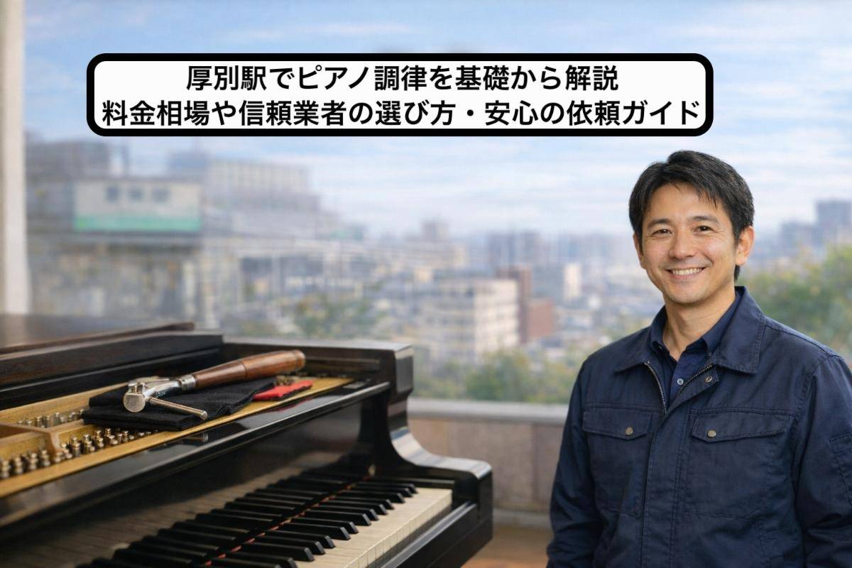 厚別駅でピアノ調律を基礎から解説｜料金相場や信頼業者の選び方・安心の依頼ガイド