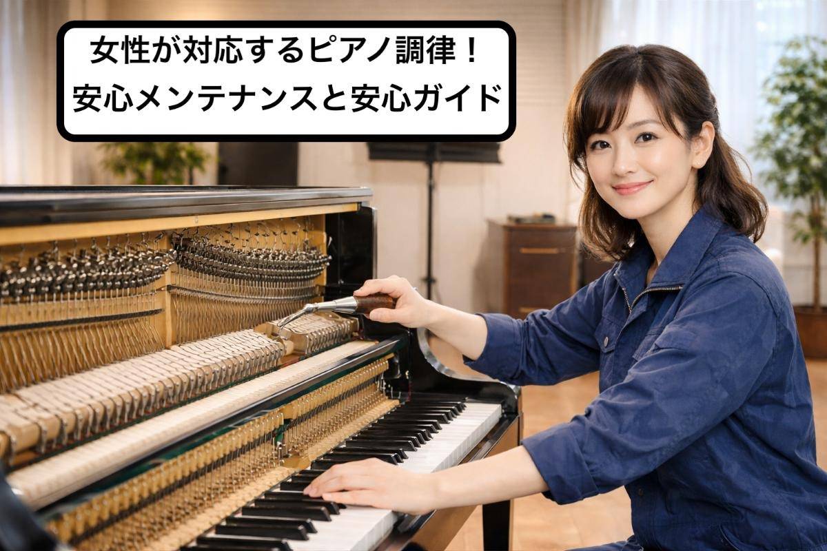 女性が対応するピアノ調律！安心メンテナンスと安心ガイド