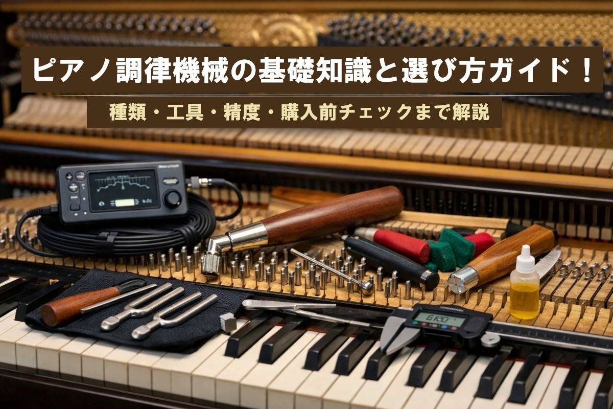 ピアノ調律機械の基礎知識と選び方ガイド！種類・工具・精度・購入前チェックまで解説